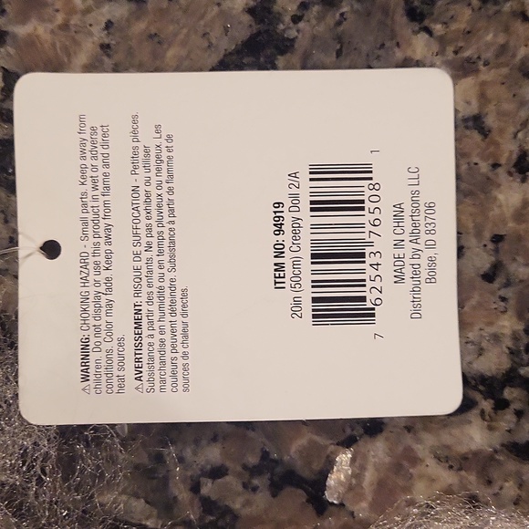 Halloween creepy doll 20 inches in length by the Gothic Collection new with tags - Picture 4 of 6